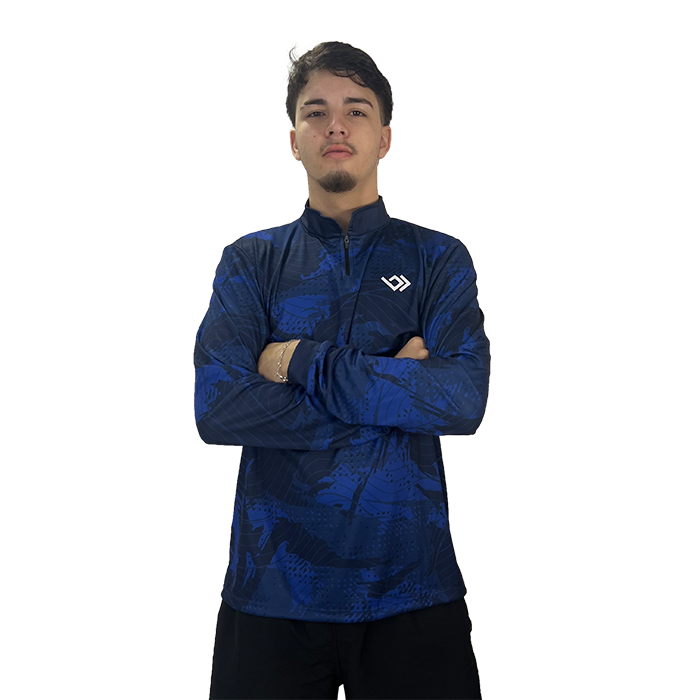 Camiseta de Pesca Dry UV Bracia - Azul