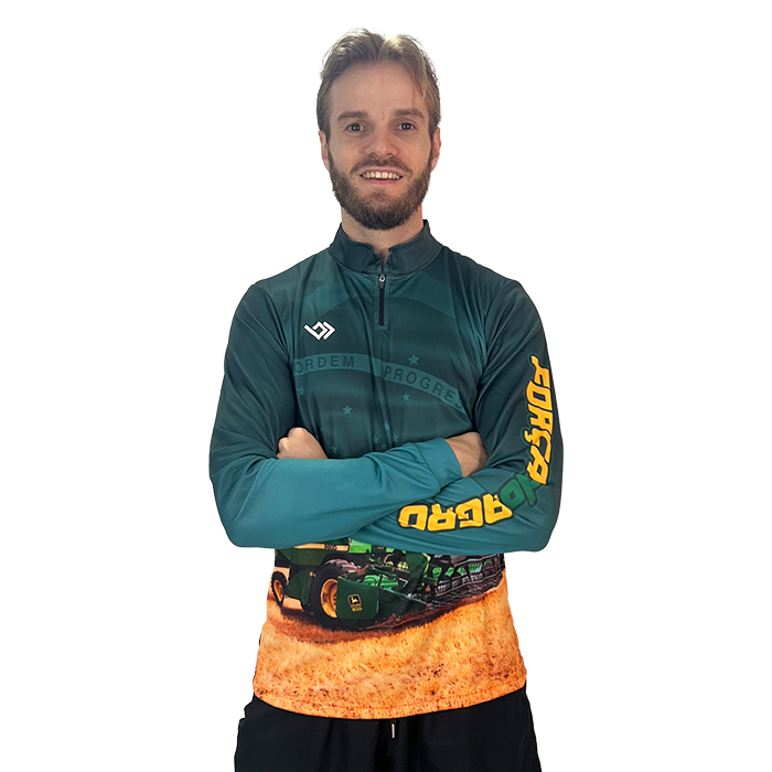 Camiseta Agro Dry UV Trator Brasil - Verde