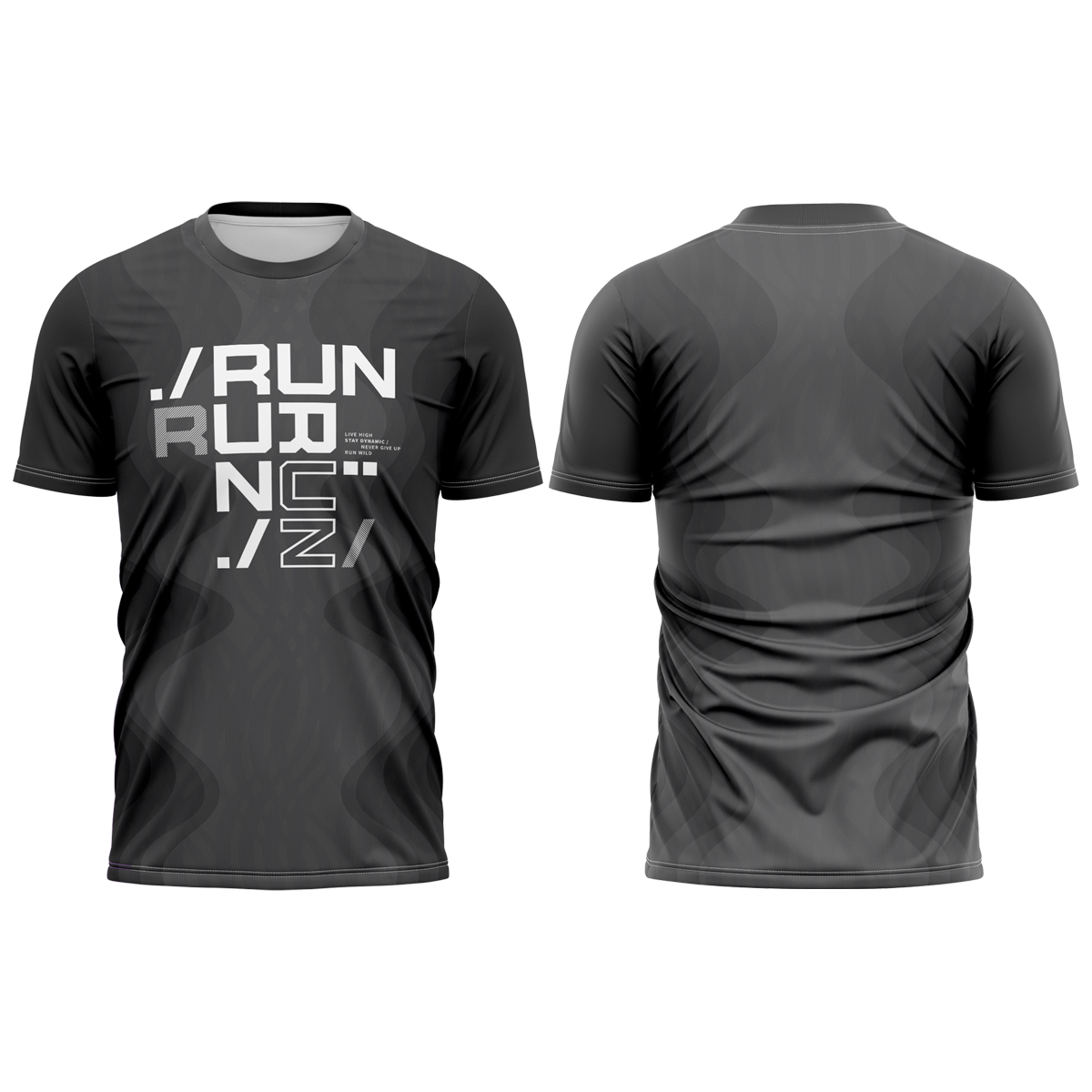 Camiseta Dry-Fit Corrida Proteção UV50+ Camisa Masculina Esportiva Running Correr Academia Treino Cinza