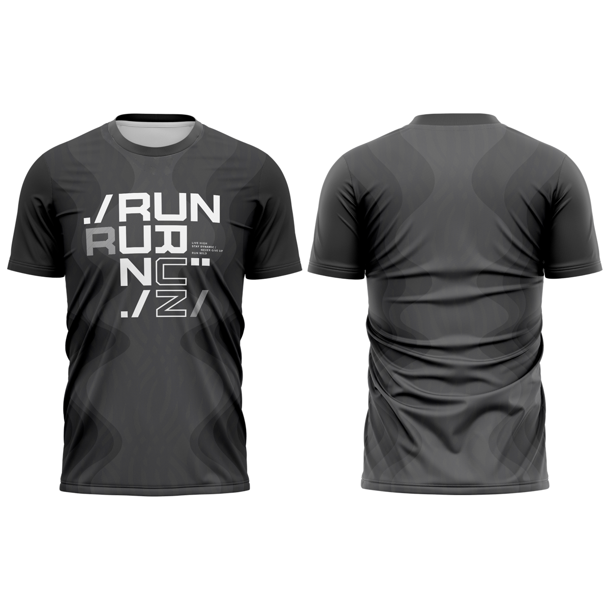 Camiseta Dry-Fit Corrida Proteção UV50+ Camisa Masculina Esportiva Running Correr Academia Treino Cinza