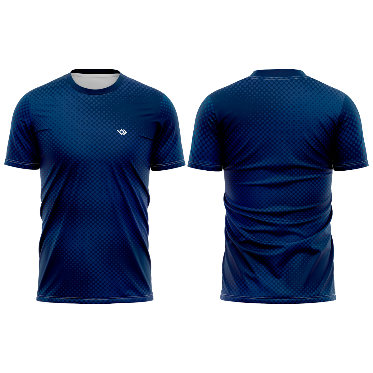 Camiseta Dry-Fit Protecao UV50+ Esportiva Camisa Masculina Academia Treino Azul