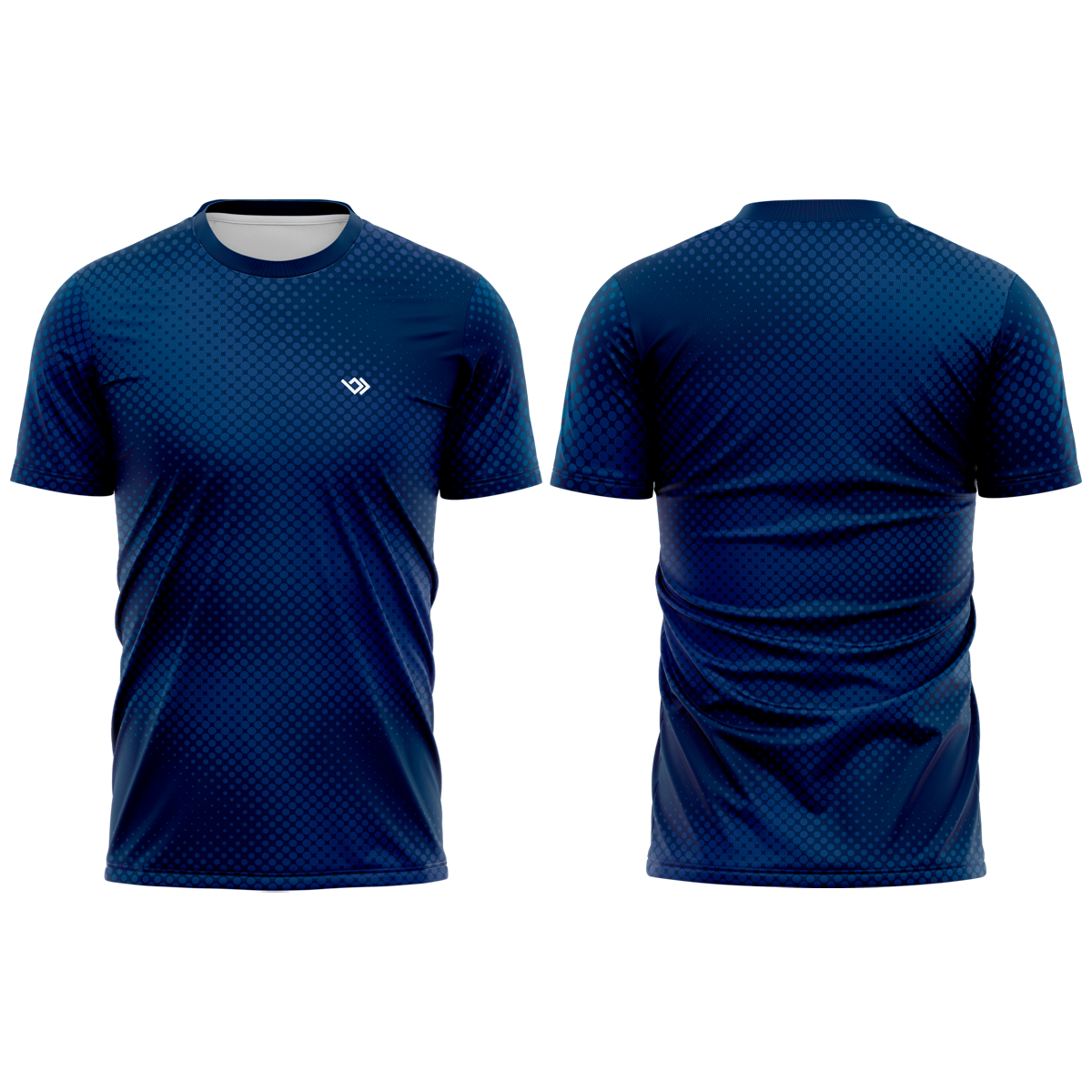 Camiseta Dry-Fit Protecao UV50+ Esportiva Camisa Masculina Academia Treino Azul