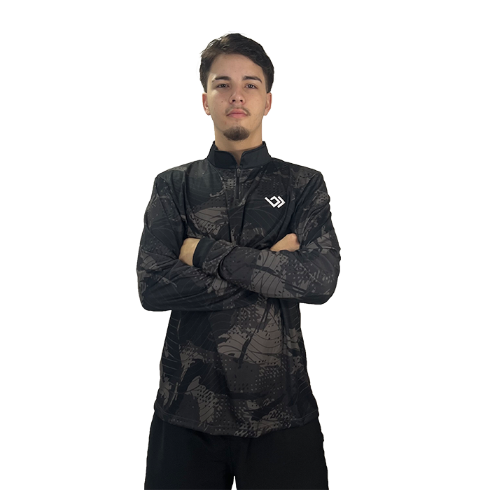Camiseta de Pesca Dry UV Bracia - Preta
