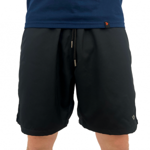 Bermuda Esportiva Masculina Academia Corrida com Abertura Lateral - Preta