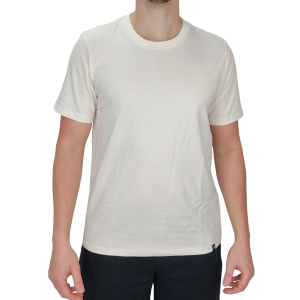 Camiseta 100% Algodão Básica Lisa Casual Masculina Off-White