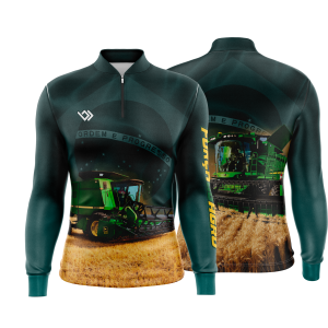 Camiseta Camisa Blusa Agro Dry Proteção Solar UV50+ Verde