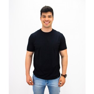 Camiseta Algodão Folius - Preta