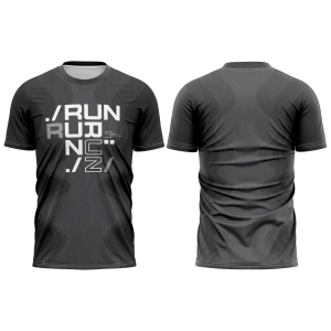 Camiseta Dry-Fit Corrida Proteção UV50+ Camisa Masculina Esportiva Running Correr Academia Treino Cinza