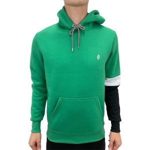 Casaco Moletom Com Capuz Bolso Canguru De Frio Masculino - Verde Bandeira