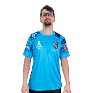 Camiseta BPFron - Novembro Azul 2024 - Masculina - Cor Azul - 1