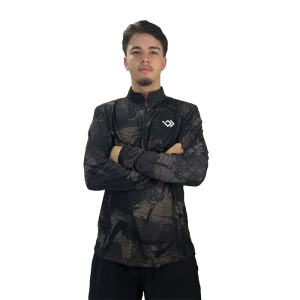 Camiseta de Pesca Dry UV Bracia - Preta